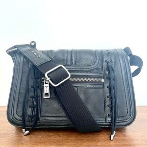 L.A.M.B. Leather Lace-Up Crossbody Shoulder Bag Gwen Stefani